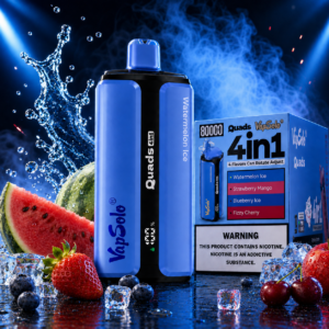 VapSolo Quads 4in1 Watermelon Ice 80000 Puff eldobható vape – 4 hűsítő-gyümölcsös íz egy készülékben