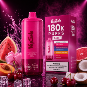 VapSolo 180K Puffs 6in1 Triple Cherry eldobható vape – 6 íz egy készülékben