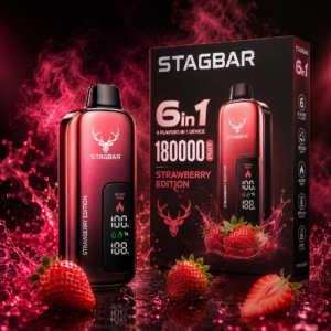 Stagbar 6in1 180.000 Puff Strawberry Edition eldobható vape