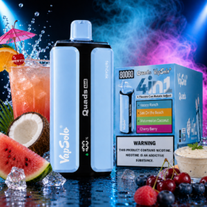 VapSolo Quads 4in1 Happy Ranch 80000 Puff eldobható vape – 4 frissítő íz egy készülékben