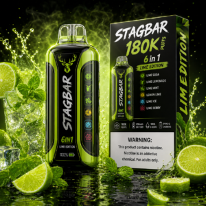 Stagbar 6in1 180.000 Puff Lime Edition eldobható vape